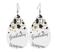 YYHHAOFA Boucles d'oreilles en cuir avec pendentifs en forme de goutte d'eau élégants et légers pour femmes et filles, taille unique, cuir, sans pierre précieuse