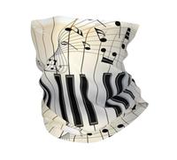 YYHHAOFA Cache-cou actif avec imprimé de symboles de musique de piano - Cache-cou sans couture à séchage rapide pour les aventures en plein air et un usage quotidien élégant