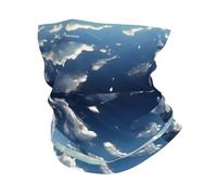 YYHHAOFA Cache-cou actif imprimé ciel bleu et nuages blancs - Sans couture, séchage rapide pour les aventures en plein air et un usage quotidien élégant