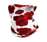 YYHHAOFA Cache-cou actif imprimé coquelicot rouge - Sans couture, séchage rapide pour les aventures en plein air et un usage quotidien élégant