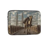 YYHHAOFA Camel on The Bridge Housse de protection pour ordinateur portable - Housse antichoc pour ordinateur portable 12" pour homme et femme, voyage d'affaires, bureau quotidien