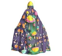 YYHHAOFA Cape à capuche colorée pour adulte avec imprimé champignon de rêve - Très grande, confortable et durable