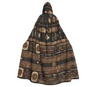 YYHHAOFA Cape à capuche pour adulte motif bohème pour homme et femme - Manteau pour jeu de rôle