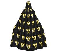 YYHHAOFA Cape à capuche pour adulte Motif coccinelle avec ailes ouvertes Jaune