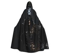 YYHHAOFA Cape à capuche pour adulte Motif faucheuse super grande avec nœud papillon