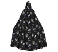 YYHHAOFA Cape à capuche pour adulte motif loup et petit mouton pour homme et femme