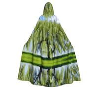 YYHHAOFA Cape à capuche pour adulte Motif saule Super Large avec nœud papillon