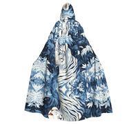 YYHHAOFA Cape à capuche pour adulte Motif tigre Blanche-Neige pour homme et femme