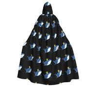 YYHHAOFA Cape à capuche pour homme et femme Motif baleine Prince dans l'océan Halloween