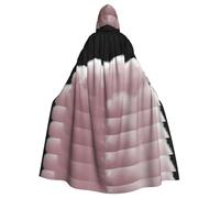 YYHHAOFA Cape à capuche pour homme et femme Motif barbe à papa Rose