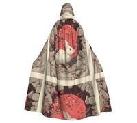 YYHHAOFA Cape à capuche pour homme et femme Motif trou de lapin Resurrection Halloween