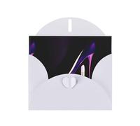 YYHHAOFA Carte de vœux blanche élégante violette à talons hauts pour Noël, anniversaire d'enfant, Saint-Valentin, anniversaire de mariage et invitations de fête 10,2 x 15,2 cm