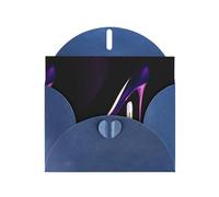 YYHHAOFA Carte de vœux bleue élégante violette à talons hauts pour Noël, anniversaire d'enfant, Saint-Valentin, anniversaire de mariage et invitations de fête 10,2 x 15,2 cm