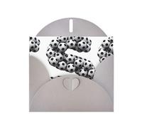 YYHHAOFA Carte de vœux grise avec image de football 10,2 x 15,2 cm pour Noël, anniversaire d'enfant, Saint-Valentin, anniversaire de mariage et invitations à une fête
