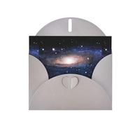 YYHHAOFA Carte de vœux grise avec image de l'univers du ciel étoilé 10,2 x 15,2 cm pour Noël, anniversaire d'enfant, Saint-Valentin, anniversaire de mariage et invitations de fête