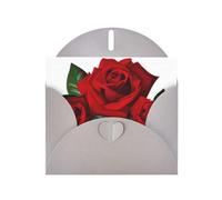 YYHHAOFA Carte de vœux grise avec photo gothique rose 10,2 x 15,2 cm pour Noël, anniversaire d'enfant, Saint-Valentin, anniversaire de mariage et invitations de fête