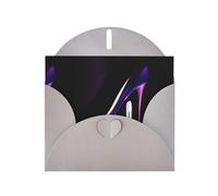YYHHAOFA Carte de vœux grise élégante violette à talons hauts de 10,2 x 15,2 cm pour Noël, anniversaire d'enfant, Saint-Valentin, anniversaire de mariage et invitations de fête