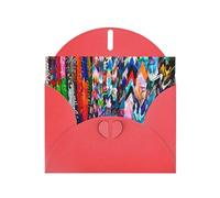 YYHHAOFA Carte de vœux origami multicolore en papier avec grues - 10,2 x 15,2 cm - Pour Noël, anniversaire d'enfant, Saint-Valentin, anniversaire de mariage et invitations de fête