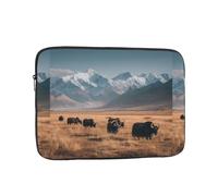 YYHHAOFA Cattle on the Prairie Housse de protection pour ordinateur portable - Housse résistante aux chocs pour ordinateur portable de 12" pour homme et femme, voyage d'affaires, bureau quotidien