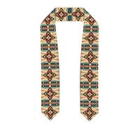 YYHHAOFA Châle ruban aplati pour remise de diplôme - Image de la nation indienne américaine - Étole en satin pour cérémonie de remise de diplôme, cadeau pour fils, filles, amis et sœurs, Aplati