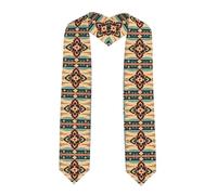 YYHHAOFA Châle ruban aplati pour remise de diplôme - Image de la nation indienne américaine - Étole en satin pour cérémonie de remise de diplôme, cadeau pour fils, filles, amis et sœurs, coin pointu