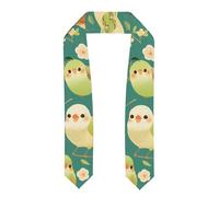 YYHHAOFA Châle ruban aplati pour remise de diplôme mignon petit oiseau - Étole en satin pour cérémonie de remise de diplôme, cadeau pour fils, filles, amis et sœurs, Aplati, Taille unique