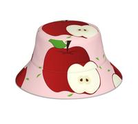 YYHHAOFA Chapeau bob réfléchissant avec imprimé fruits rouges de dessin animé, léger, respirant, pliable pour homme et femme