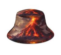 YYHHAOFA Chapeau bob réfléchissant d'extérieur pour homme et femme - Protection pour voyage, camping, volcan, noir, Noir , taille unique