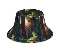 YYHHAOFA Chapeau cloche réfléchissant pour homme et femme, pour voyage, camping, randonnée, noir