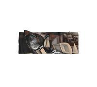 YYHHAOFA Chapeau de cowboy noir bottes western imprimé bébé noeud jeté - doux et extensible nylon-spandex bandeau pour nouveau-nés 0-6 mois - Cadeau de douche idéal
