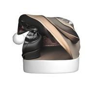 YYHHAOFA Chapeau de cowboy noir motif bottes occidentales chapeau de Noël pour adulte, ce qui en fait un cadeau amusant et durable pour homme et femme