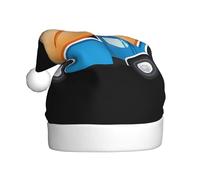 YYHHAOFA Chapeau de Noël à motif camion à pain bleu pour adulte, ce qui en fait un cadeau amusant et durable pour homme et femme