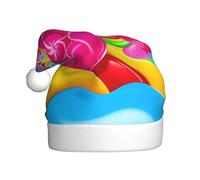 YYHHAOFA Chapeau de Noël à motif de pays de bonbons pour adulte, ce qui en fait un cadeau amusant et durable pour homme et femme