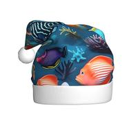 YYHHAOFA Chapeau de Noël à motif de poisson sous-marin pour adulte, ce qui en fait un cadeau amusant et durable pour homme et femme
