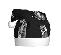 YYHHAOFA Chapeau de Noël à motif singe doré pour adulte, ce qui en fait un cadeau amusant et durable pour homme et femme