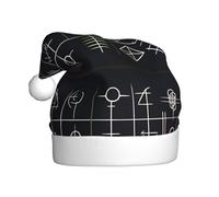 YYHHAOFA Chapeau de Noël à motif symbole équation pour adulte, ce qui en fait un cadeau amusant et durable pour homme et femme