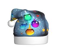 YYHHAOFA Chapeau de Noël abstrait scientifique chimie pour adulte Halloween fête