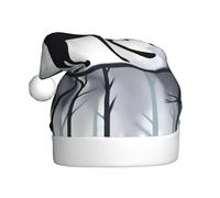 YYHHAOFA Chapeau de Noël agile à motif renard noir pour adulte, ce qui en fait un cadeau amusant et durable pour homme et femme