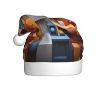 YYHHAOFA Chapeau de Noël coloré à motif cube pour adulte, ce qui en fait un cadeau amusant et durable pour homme et femme