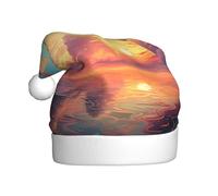 YYHHAOFA Chapeau de Noël coloré avec motif oiseaux du ciel pour adulte, ce qui en fait un cadeau amusant et durable pour homme et femme