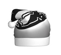 YYHHAOFA Chapeau de Noël élégant avec imprimé pour adulte, bord doux et moelleux, léger et confortable