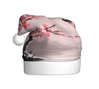 YYHHAOFA Chapeau de Noël en bambou et fleurs de cerisier à motif zen pour adulte, ce qui en fait un cadeau amusant et durable pour homme et femme