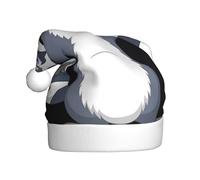 YYHHAOFA Chapeau de Noël en peluche pour adulte - Motif raton laveur - Doux au toucher - Pour les fêtes et les danses - Convient aux hommes et aux femmes