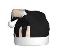 YYHHAOFA Chapeau de Noël fissuré entre les doigts pour adulte, ce qui en fait un cadeau amusant et durable pour homme et femme