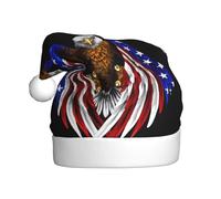 YYHHAOFA Chapeau de Noël motif aigle patriotique des États-Unis pour adulte, ce qui en fait un cadeau amusant et durable pour homme et femme