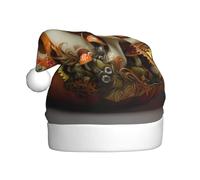 YYHHAOFA Chapeau de Noël motif champignons rouges sur citrouille pour adulte, ce qui en fait un cadeau amusant et durable pour homme et femme