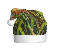 YYHHAOFA Chapeau de Noël motif chenilles sur champ de riz pour adulte, ce qui en fait un cadeau amusant et durable pour homme et femme