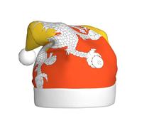 YYHHAOFA Chapeau de Noël motif drapeau du Royaume du Bhoutan pour adulte, ce qui en fait un cadeau amusant et durable pour homme et femme