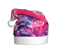 YYHHAOFA Chapeau de Noël motif lion de mer rose sur le fond marin pour adulte, ce qui en fait un cadeau amusant et durable pour homme et femme