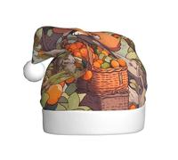 YYHHAOFA Chapeau de Noël motif petit écureuil cueillant des fruits pour adulte, ce qui en fait un cadeau amusant et durable pour homme et femme